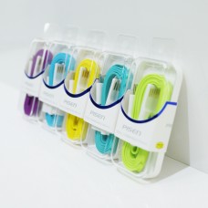 3pcs Micro USB to USB Flat Noodle Cable for Android Smartphones & Tablets 